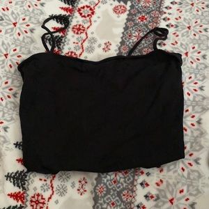 Cropped spaghetti strap